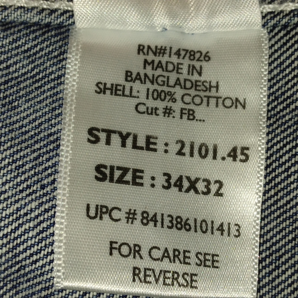 Five Brothers Denim Workwear Utility Bib Overalls Size 34 X 32 - Picture 11 of 11